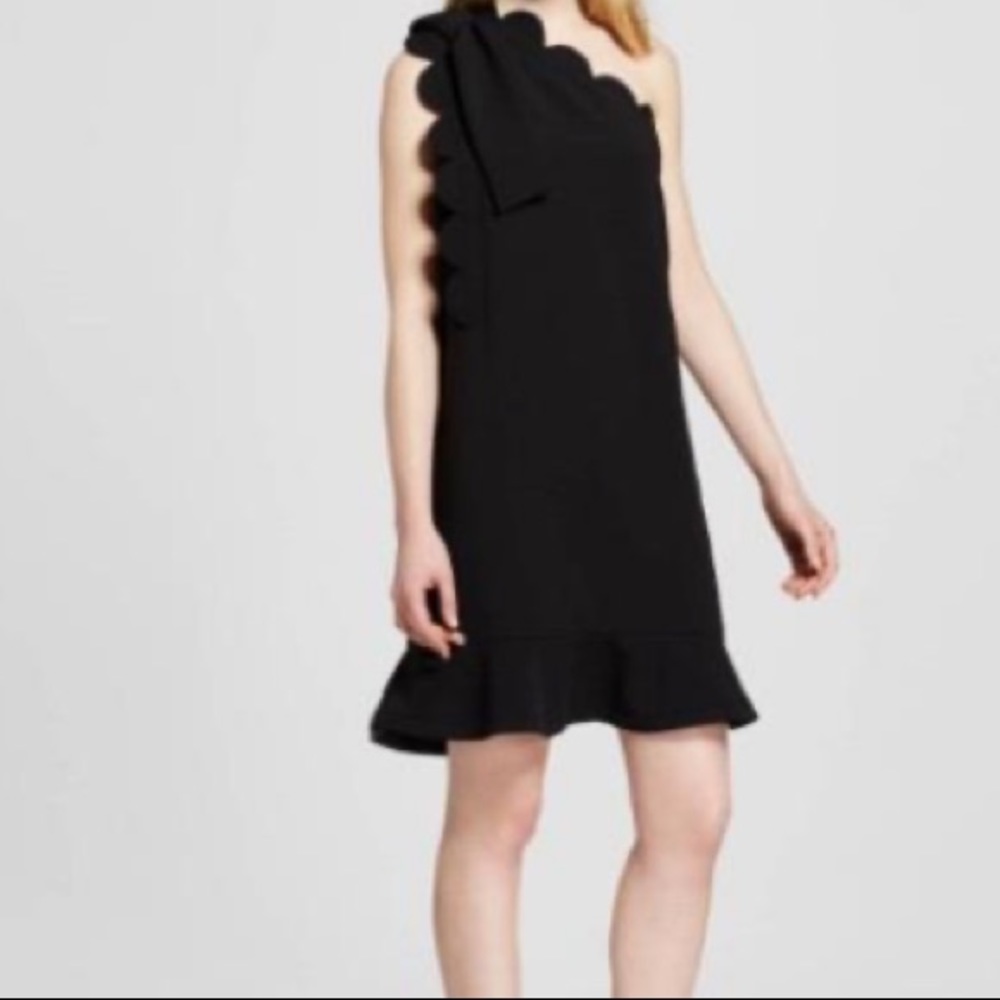 VictoriaBeckham for Target black scalloped dressXS
